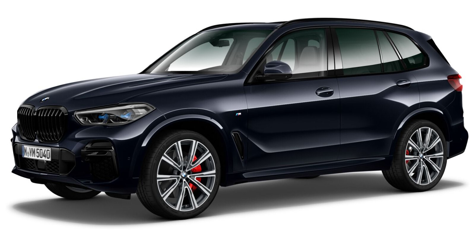 BMW X5 xDrive40d in Schwarz von vorne