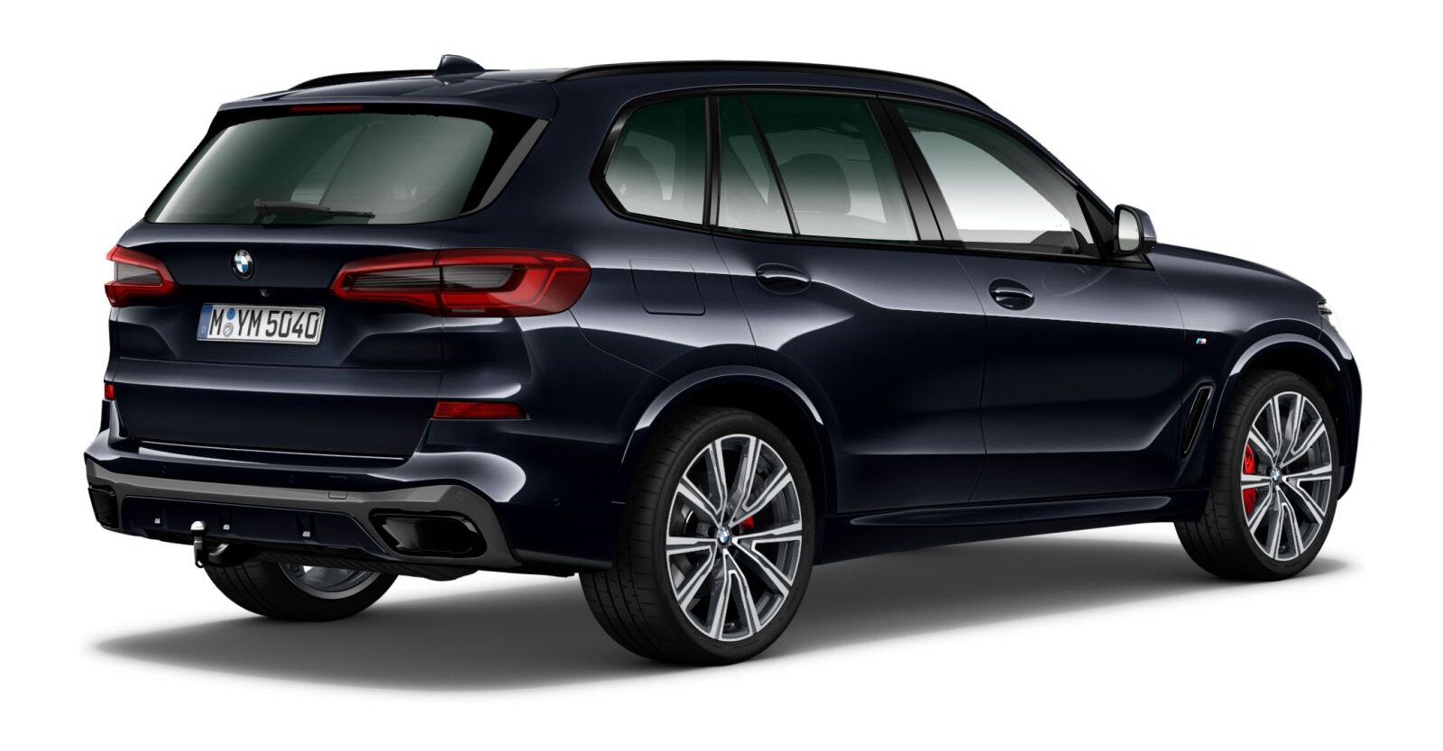 BMW BMW X in Schwarz von hinten