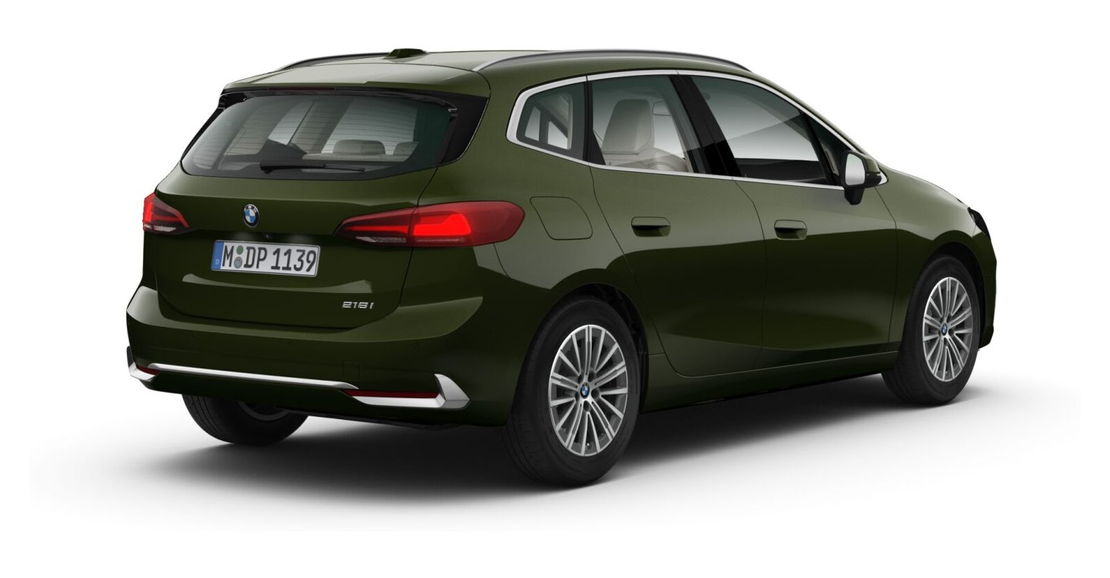 BMW BMW 2er in Grün von hinten