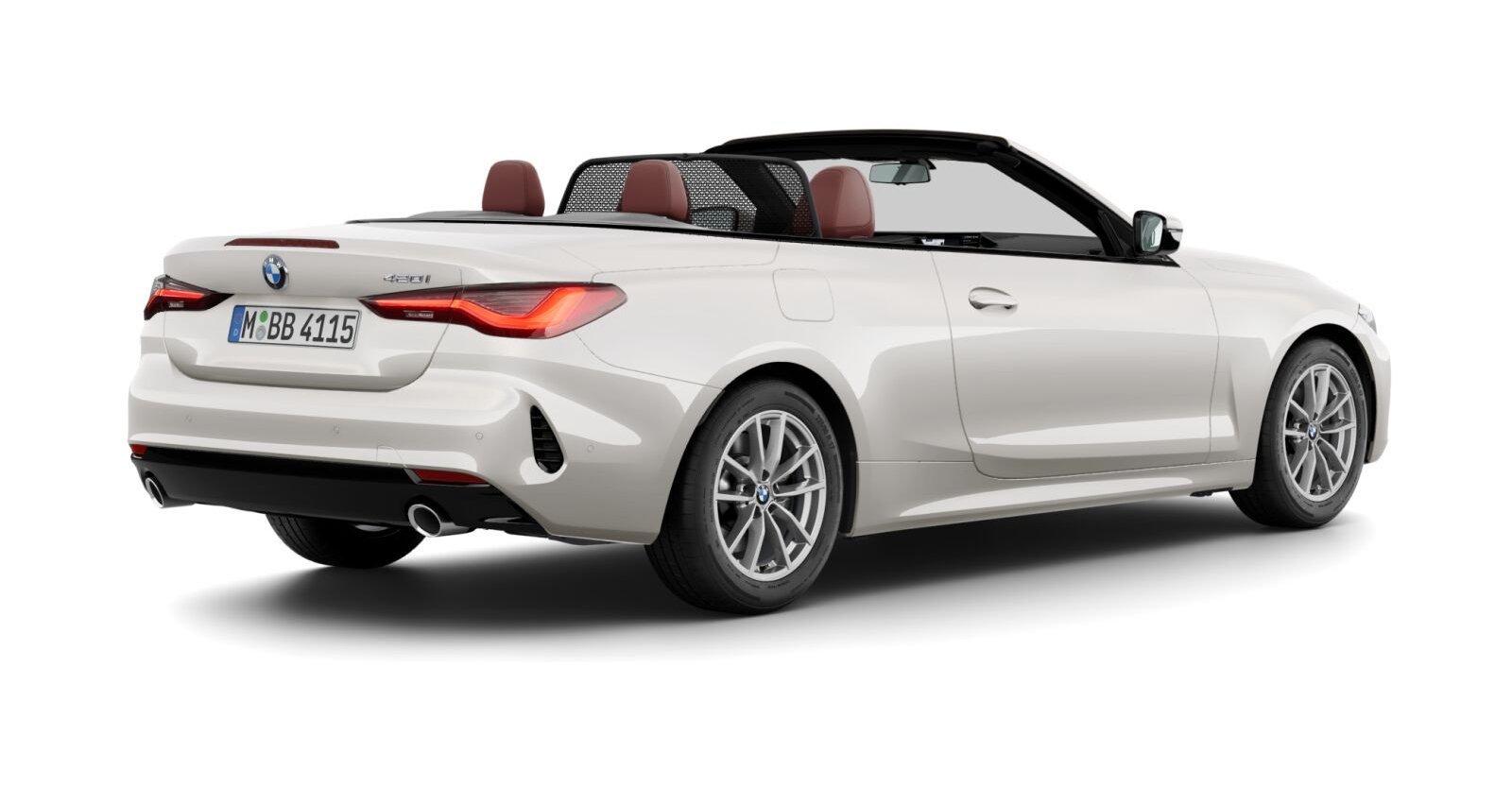 BMW BMW 4er in Weiß von hinten BMW BMW 4er in Weiß von hinten