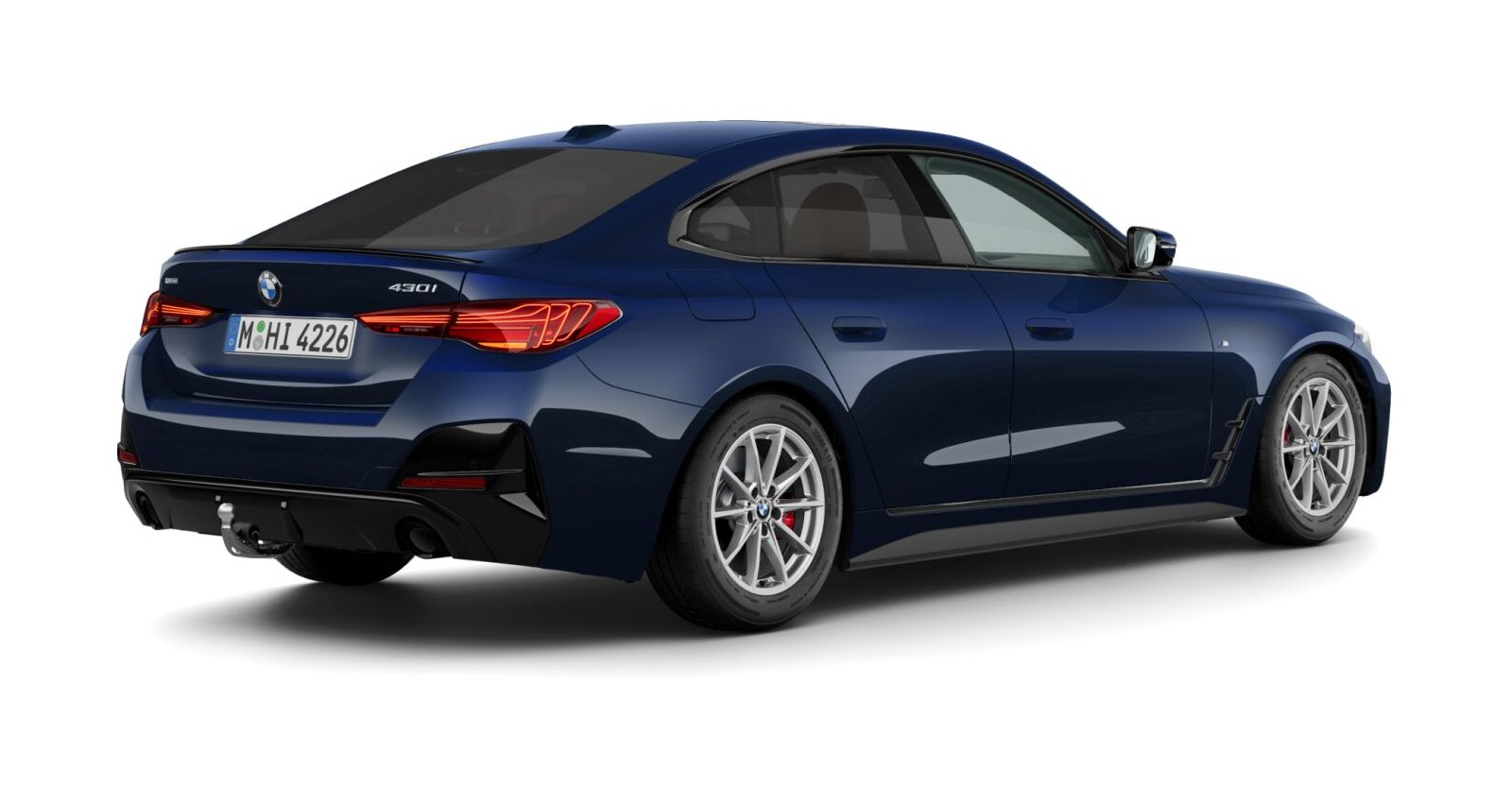 BMW BMW 4er in Blau von hinten BMW BMW 4er in Blau von hinten