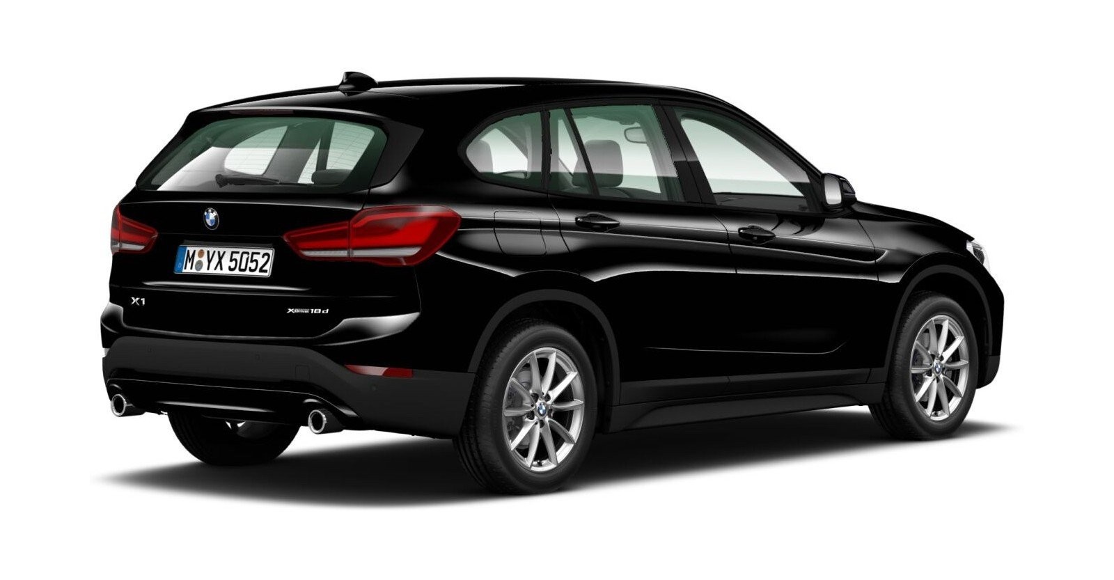 BMW BMW X in Schwarz von hinten BMW BMW X in Schwarz von hinten
