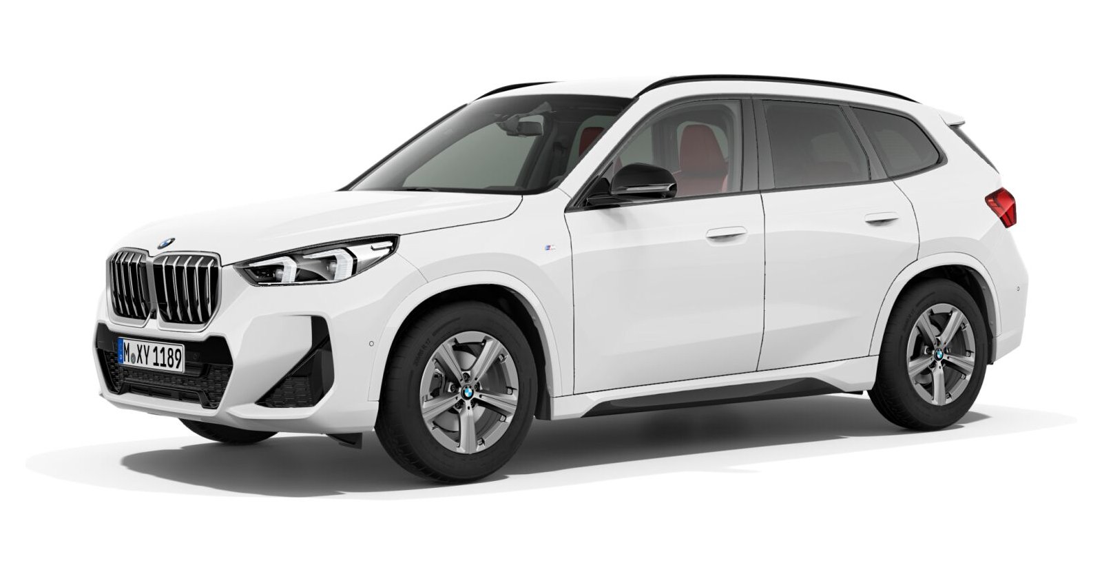 BMW X1 sDrive18i in Weiß von vorne
