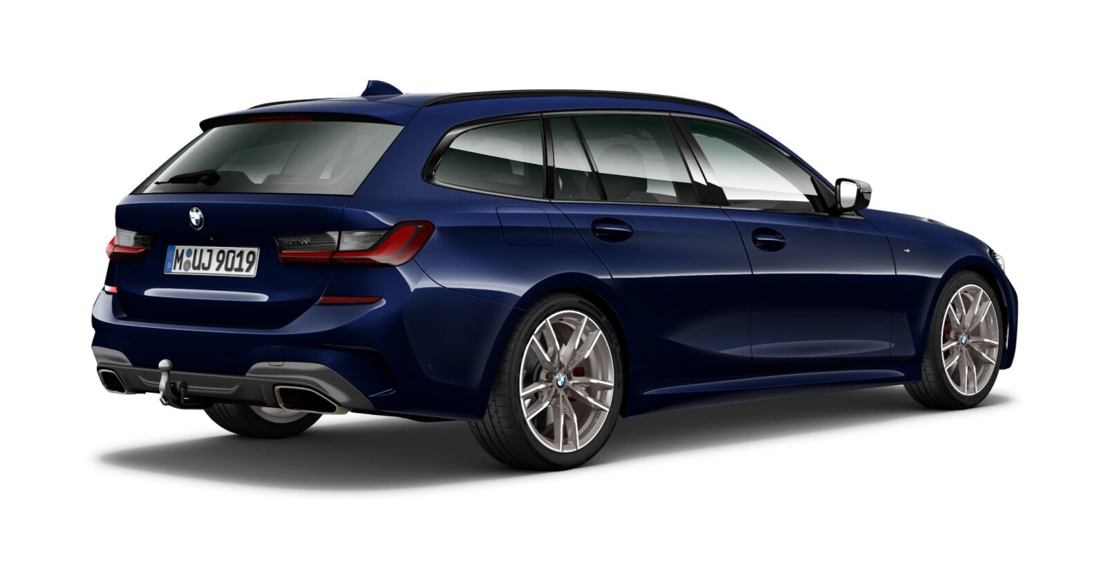 BMW BMW 3er in Blau von hinten