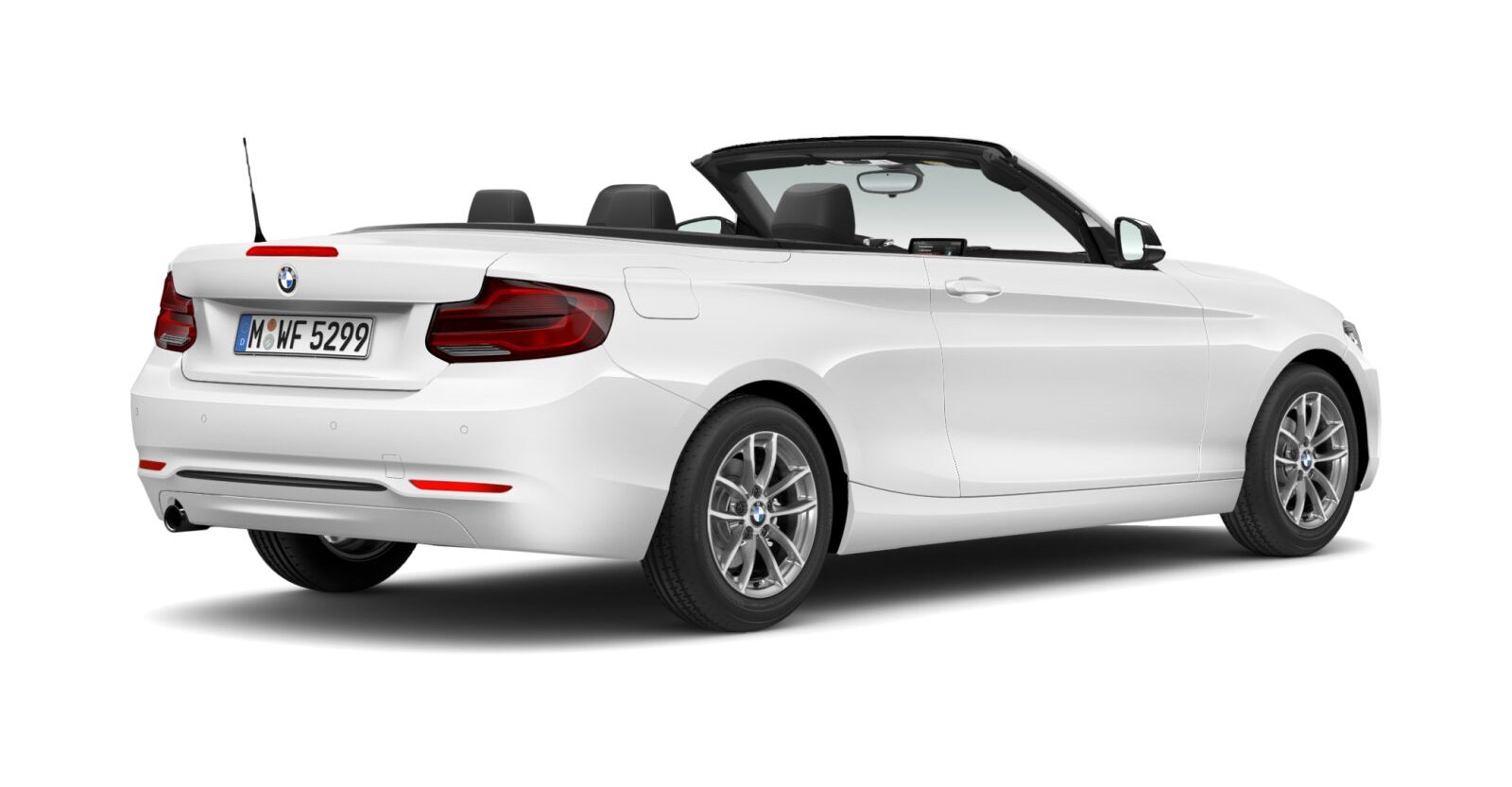 BMW BMW 2er in Weiß von hinten