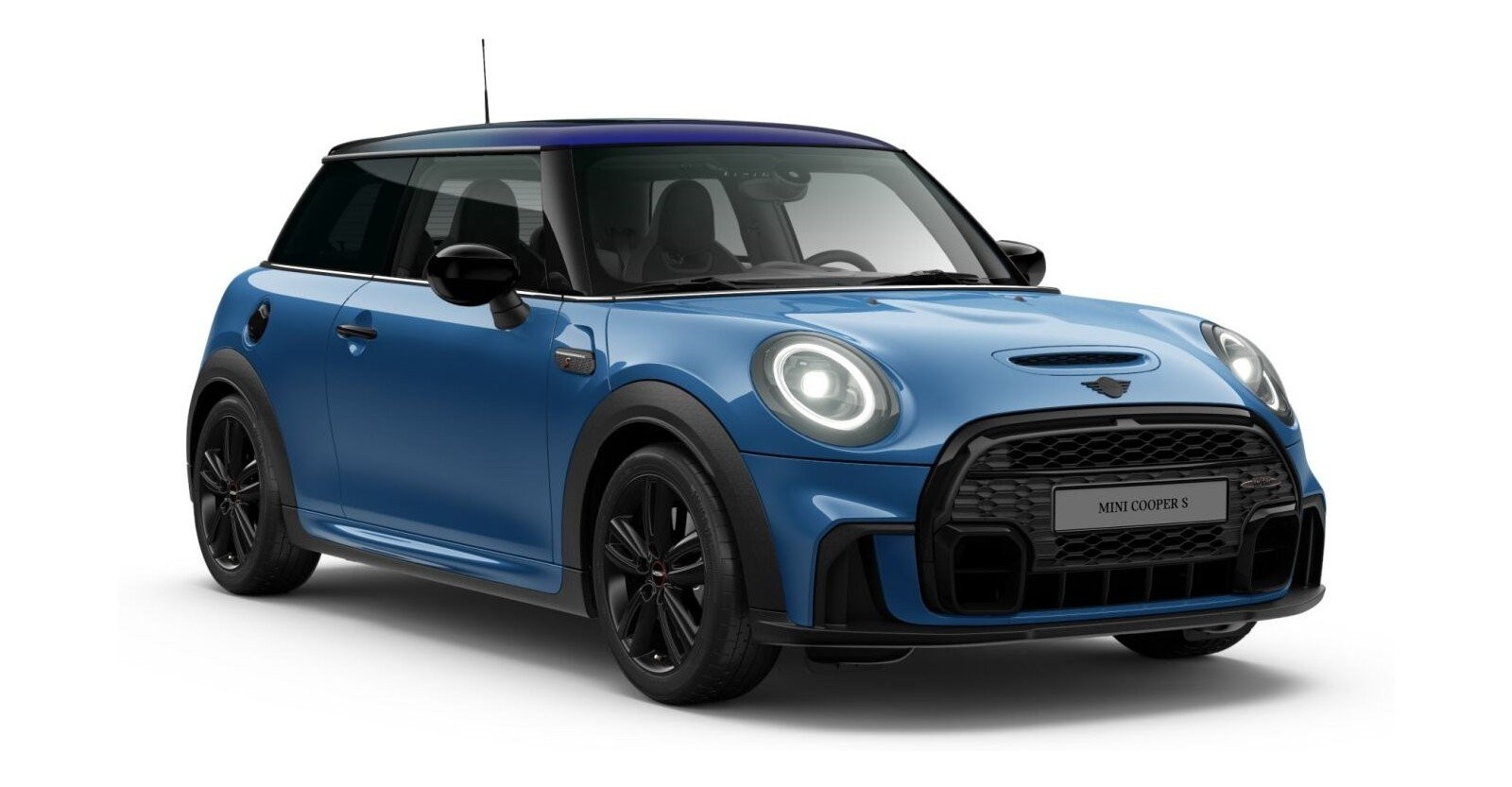MINI Cooper S 3-Türer in Blau von vorne