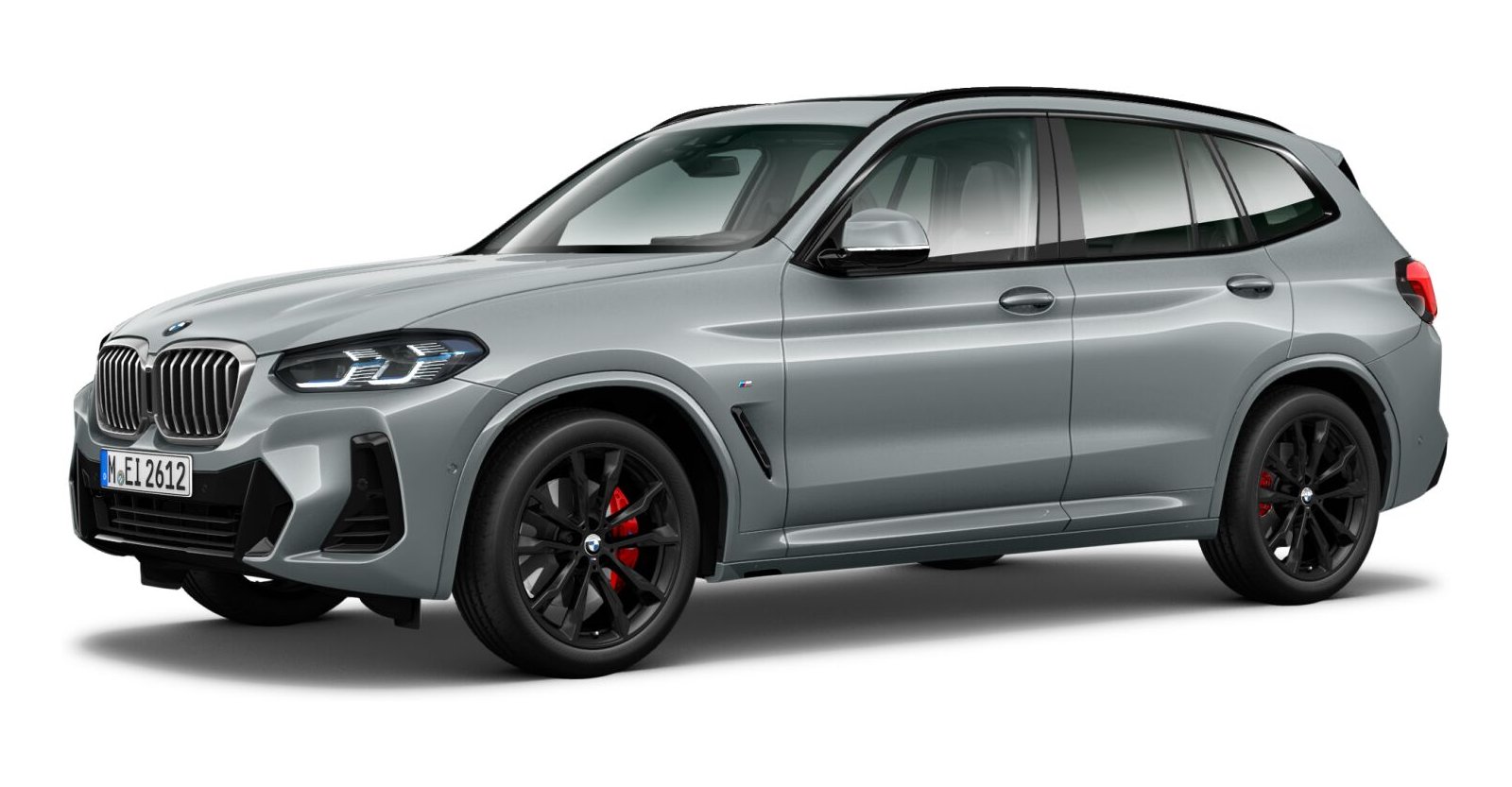 BMW X3 xDrive 30d in Grau von vorne