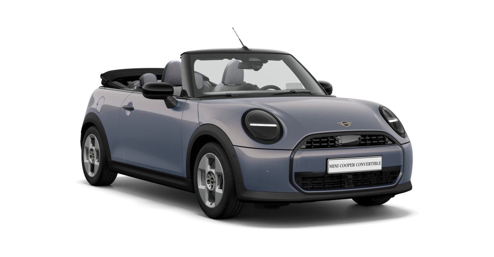 MINI Cooper C Cabrio in Grau von vorne