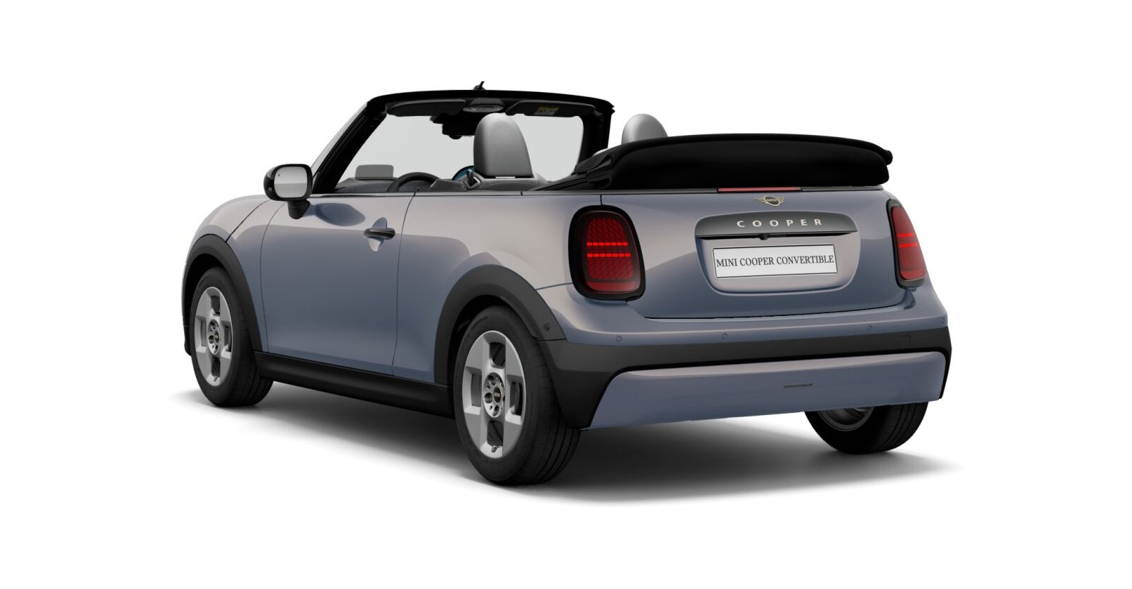 MINI MINI Cabrio in Grau von hinten