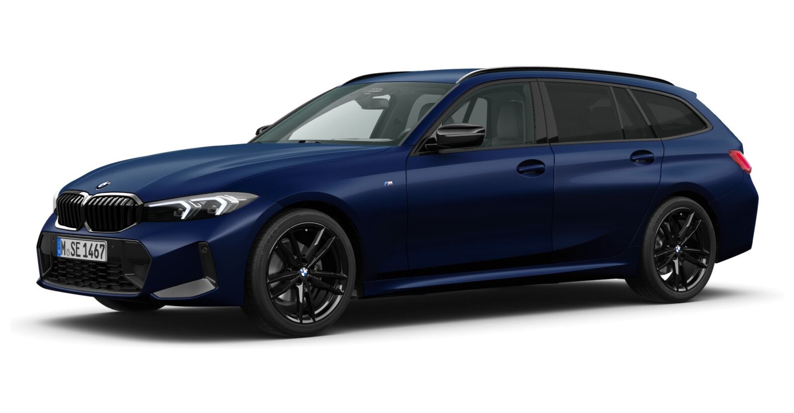 BMW BMW 3er in Blau von vorne BMW BMW 3er in Blau von vorne