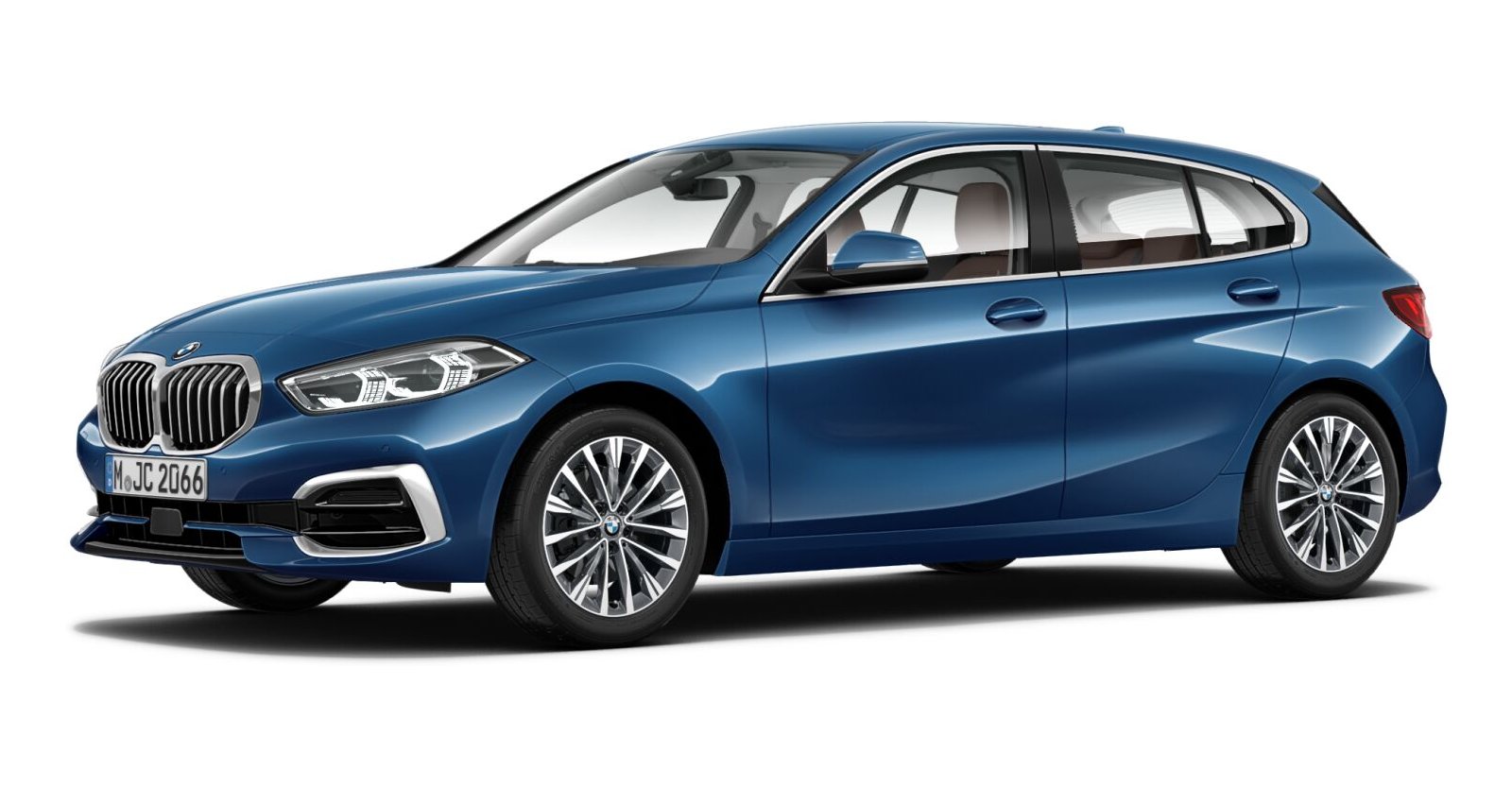 BMW BMW 1er in Blau von vorne BMW BMW 1er in Blau von vorne