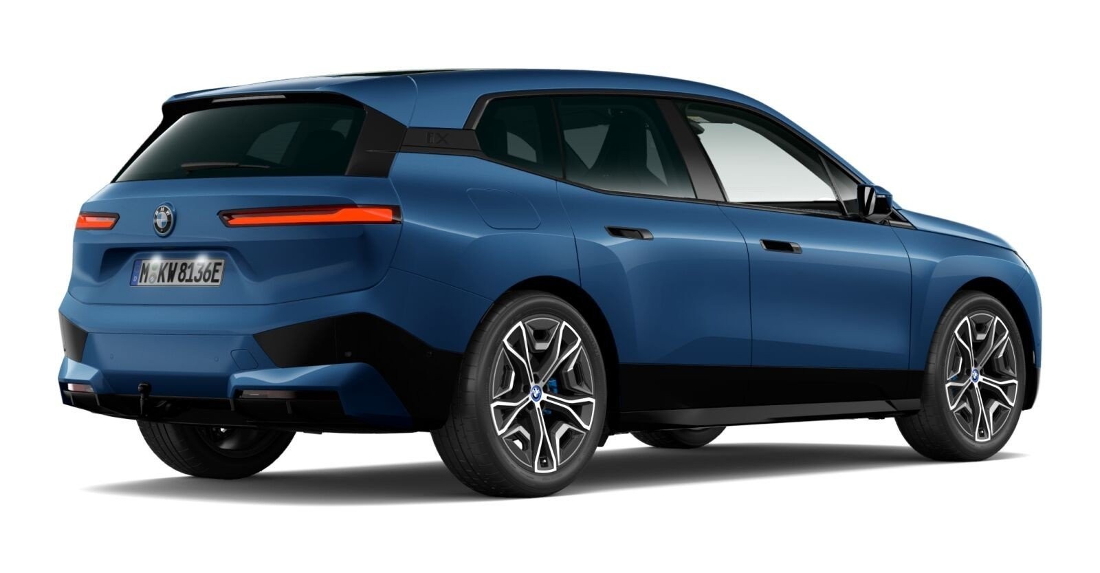 BMW BMW I in Blau von hinten BMW BMW I in Blau von hinten