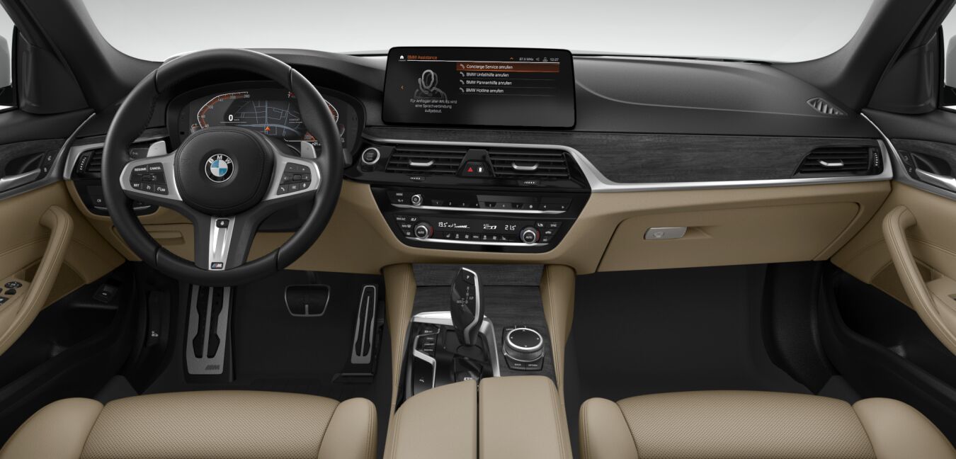 BMW BMW 5er im Innenraum von vorne BMW BMW 5er im Innenraum von vorne