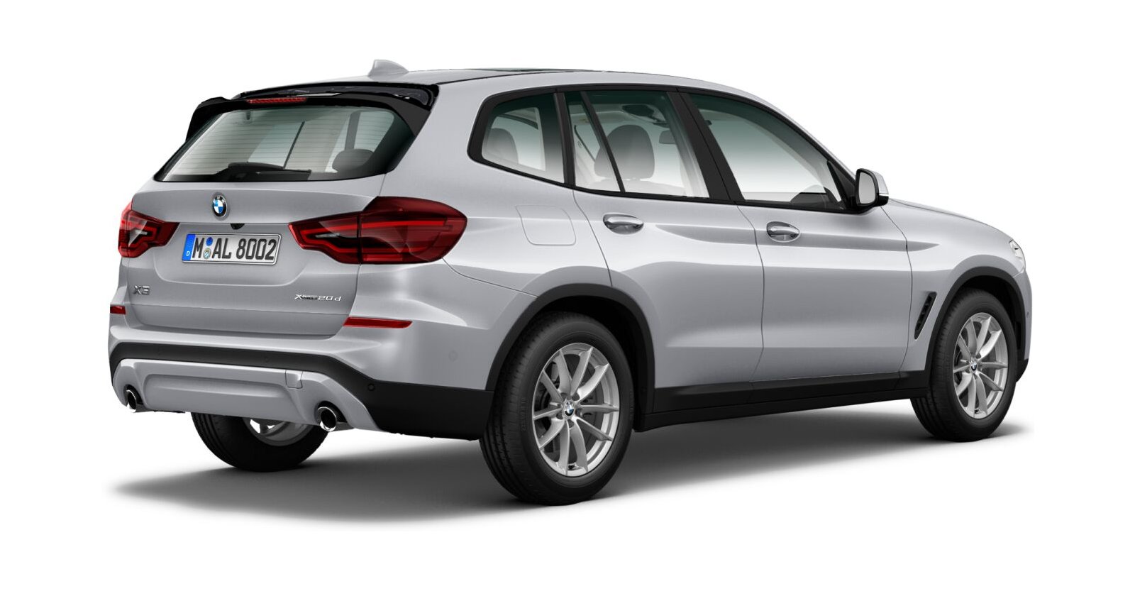 BMW BMW X in Silber von hinten BMW BMW X in Silber von hinten