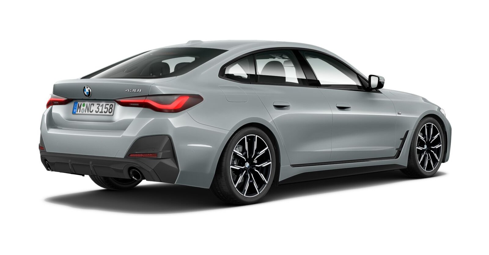 BMW BMW 4er in Grau von hinten