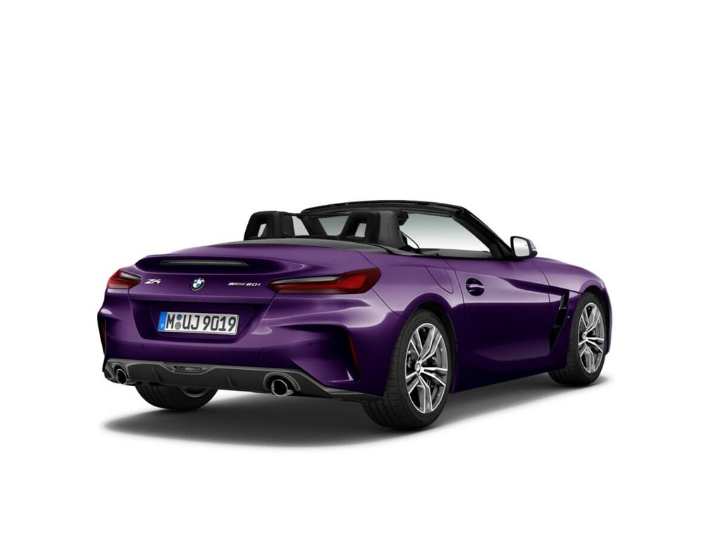 BMW Z4 sDrive20i von hinten in Lila