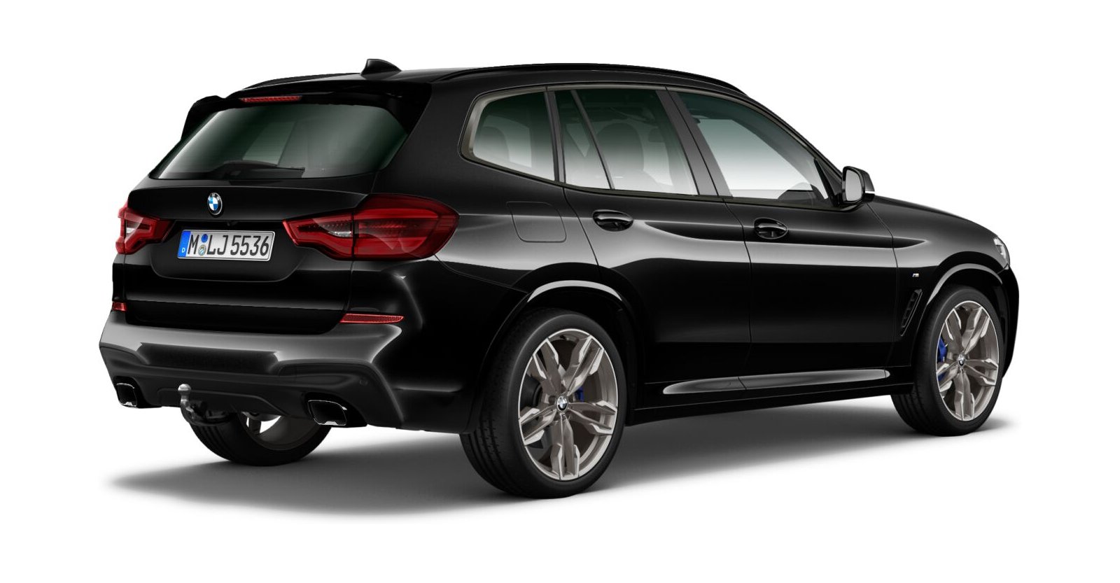 BMW BMW X in Schwarz von hinten BMW BMW X in Schwarz von hinten