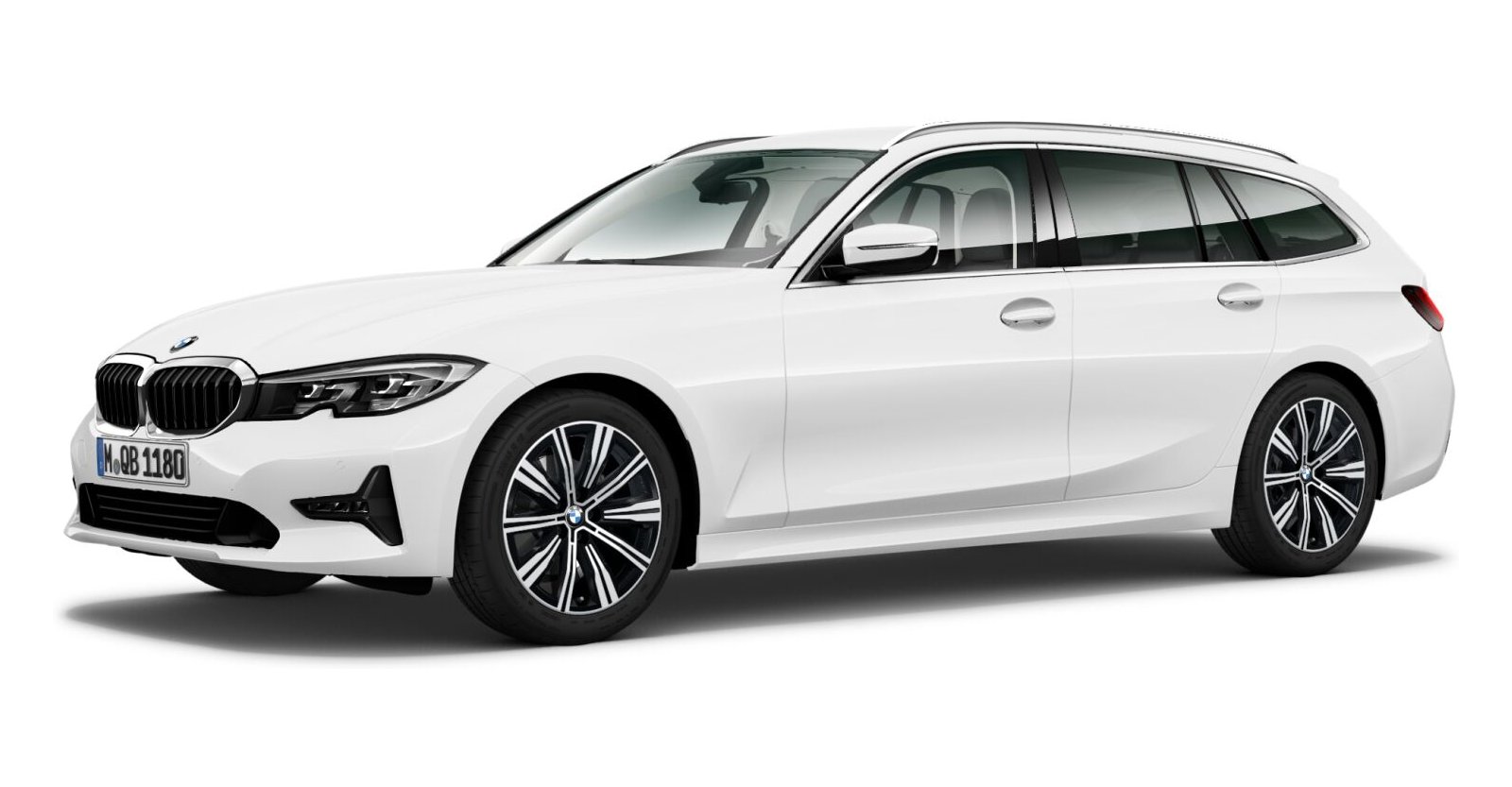 BMW BMW 3er in Weiß von vorne BMW BMW 3er in Weiß von vorne