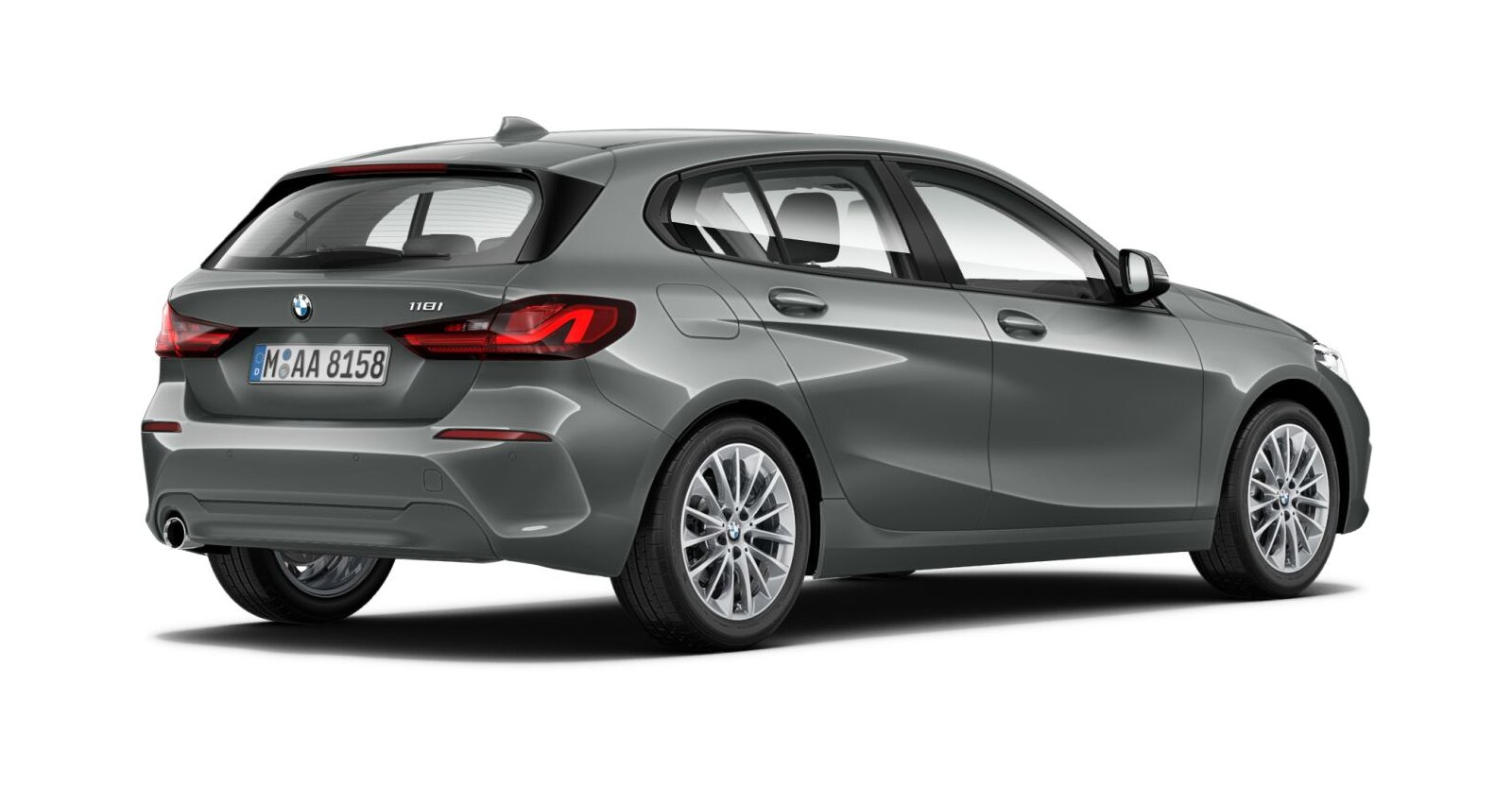 BMW BMW 1er in Grau von hinten BMW BMW 1er in Grau von hinten