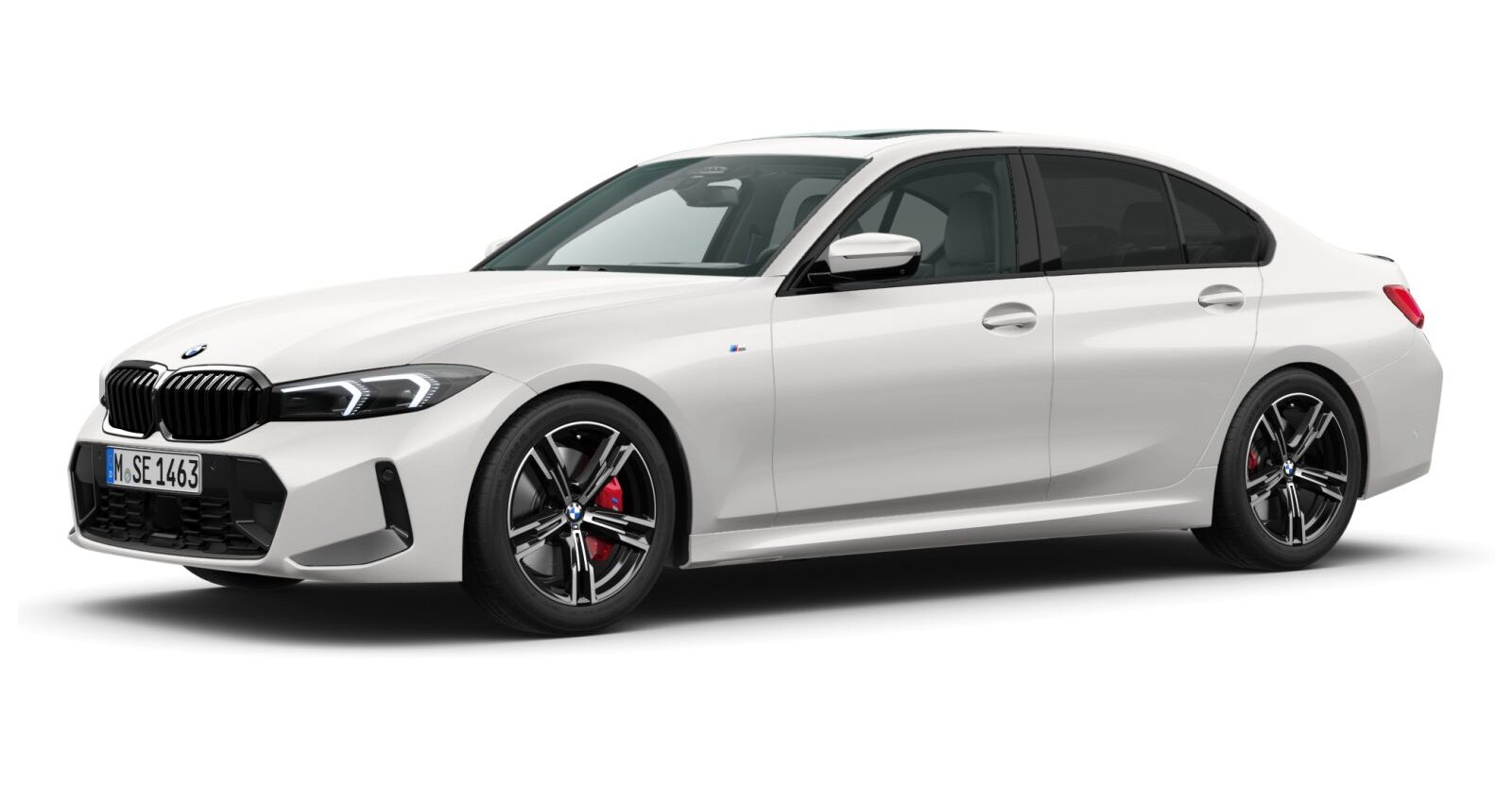 BMW BMW 3er in Weiß von vorne