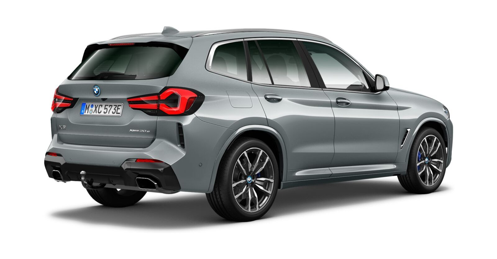 BMW BMW X in Grau von hinten