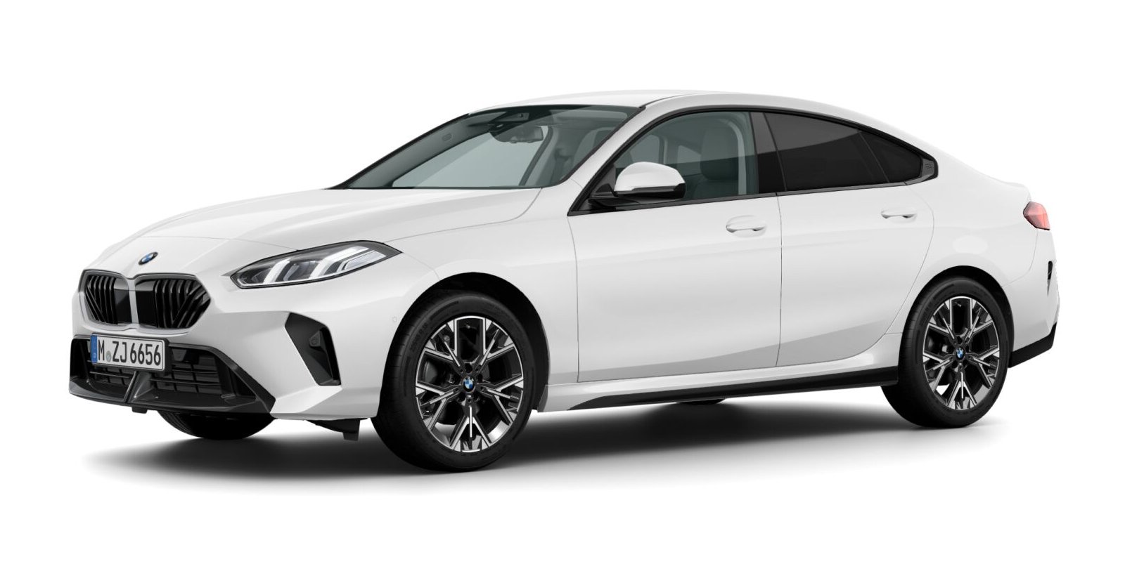 BMW 216 Gran Coupé in Weiß von vorne