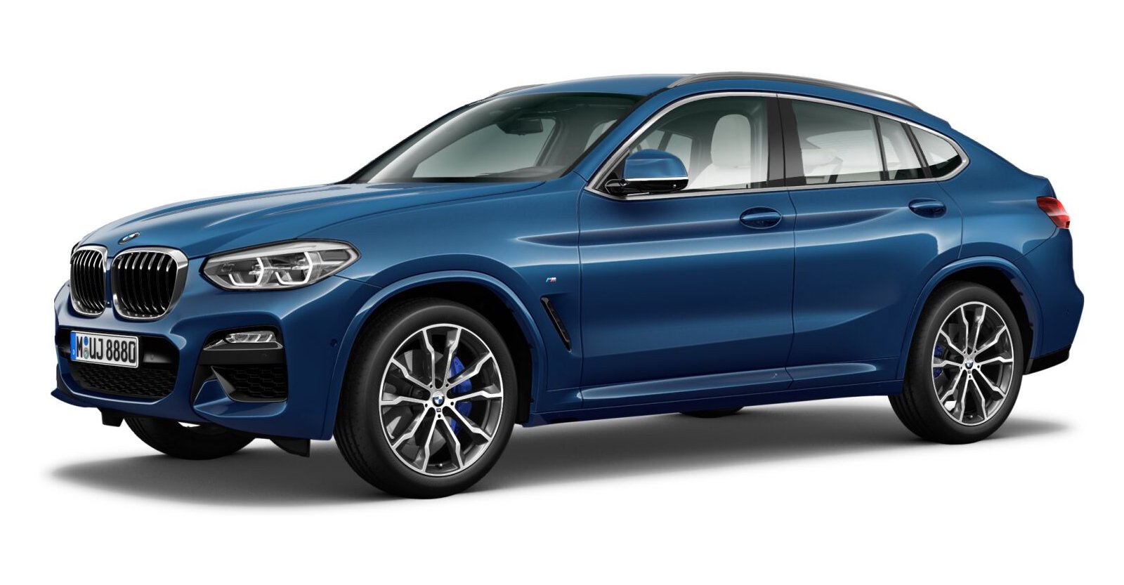 BMW BMW X in Blau von vorne BMW BMW X in Blau von vorne