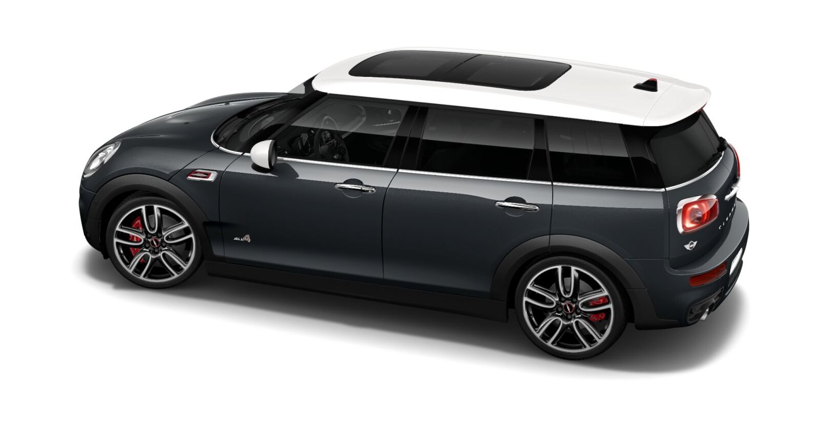 MINI MINI Clubman in Grau von hinten