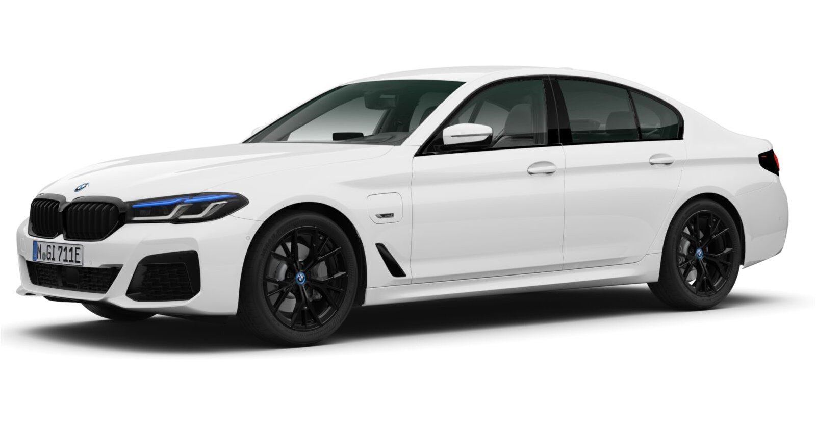BMW BMW 5er in Weiß von vorne BMW BMW 5er in Weiß von vorne