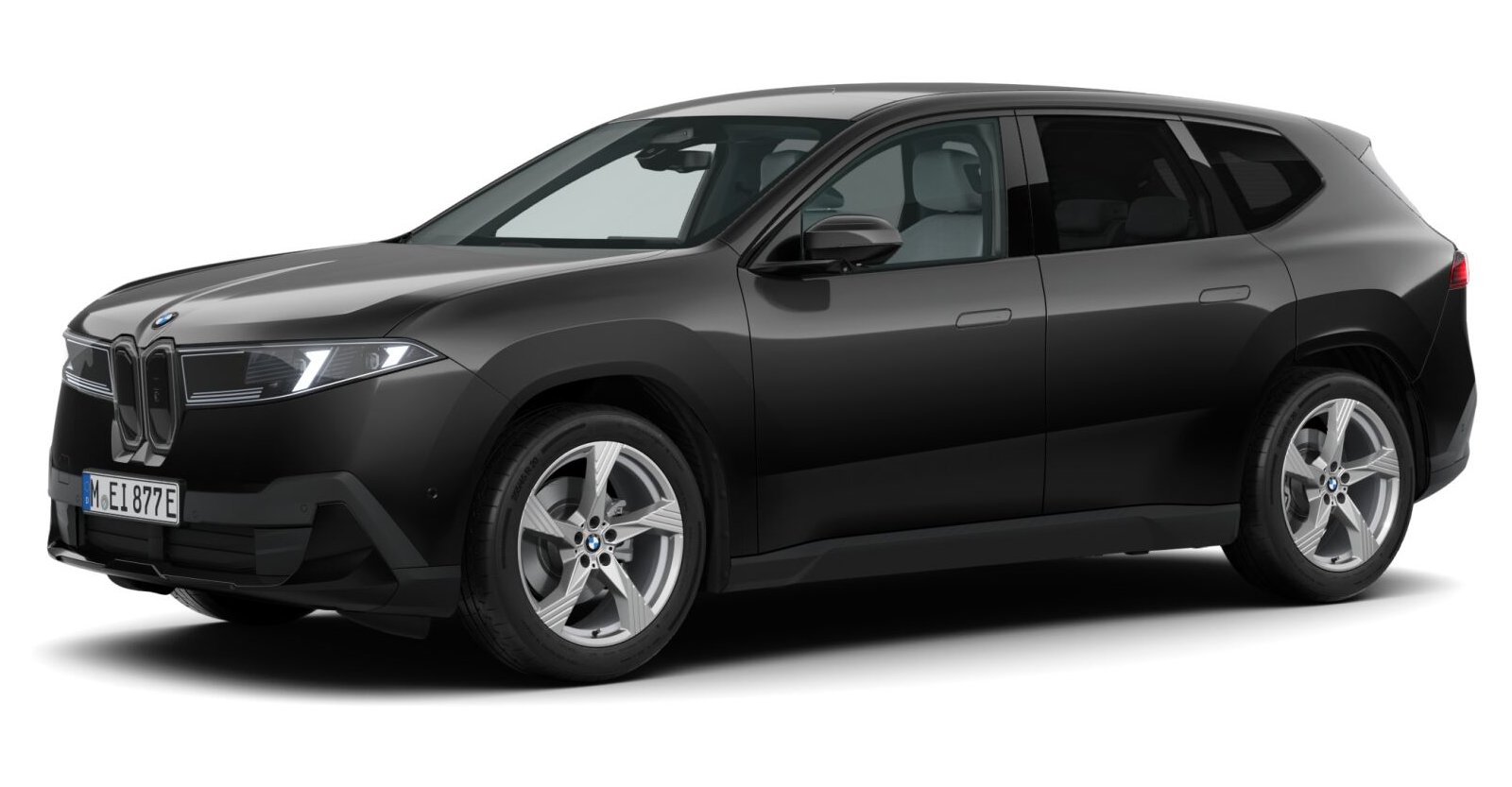 BMW BMW I in Schwarz von vorne