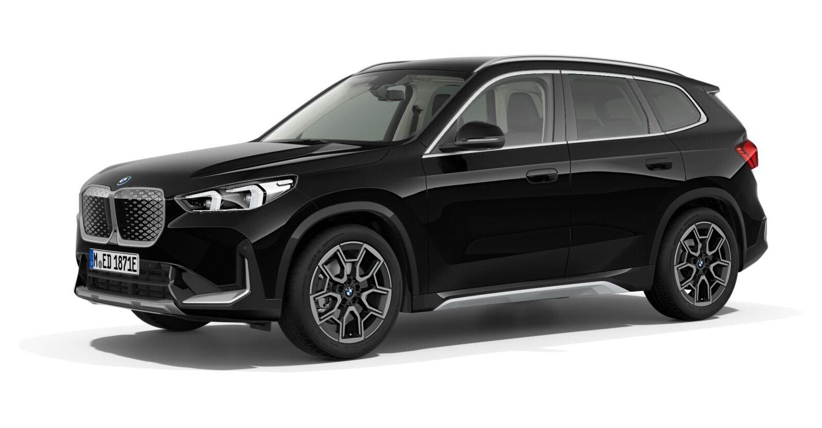 BMW BMW I in Schwarz von vorne