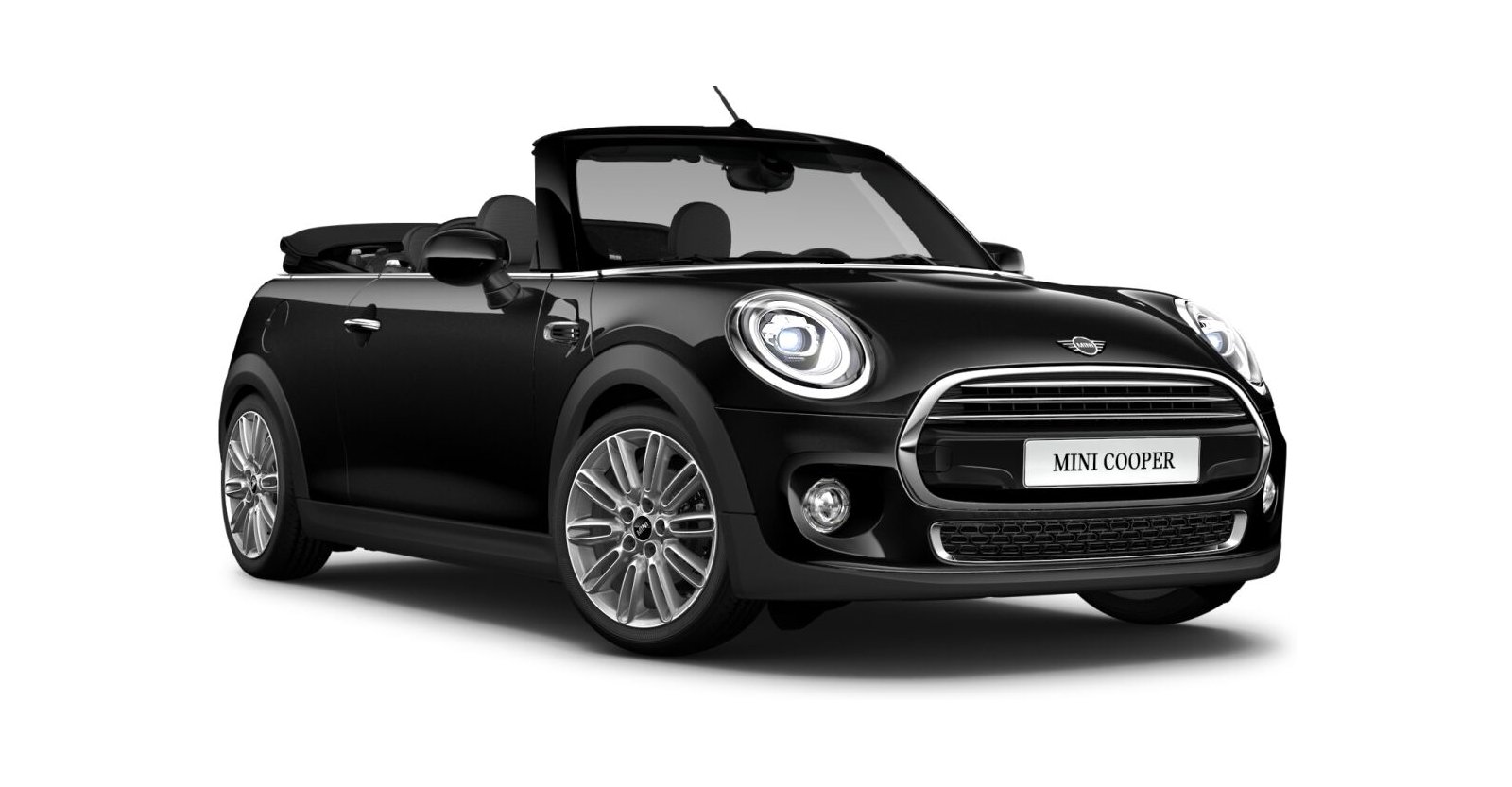 MINI MINI Cabrio in Schwarz von vorne