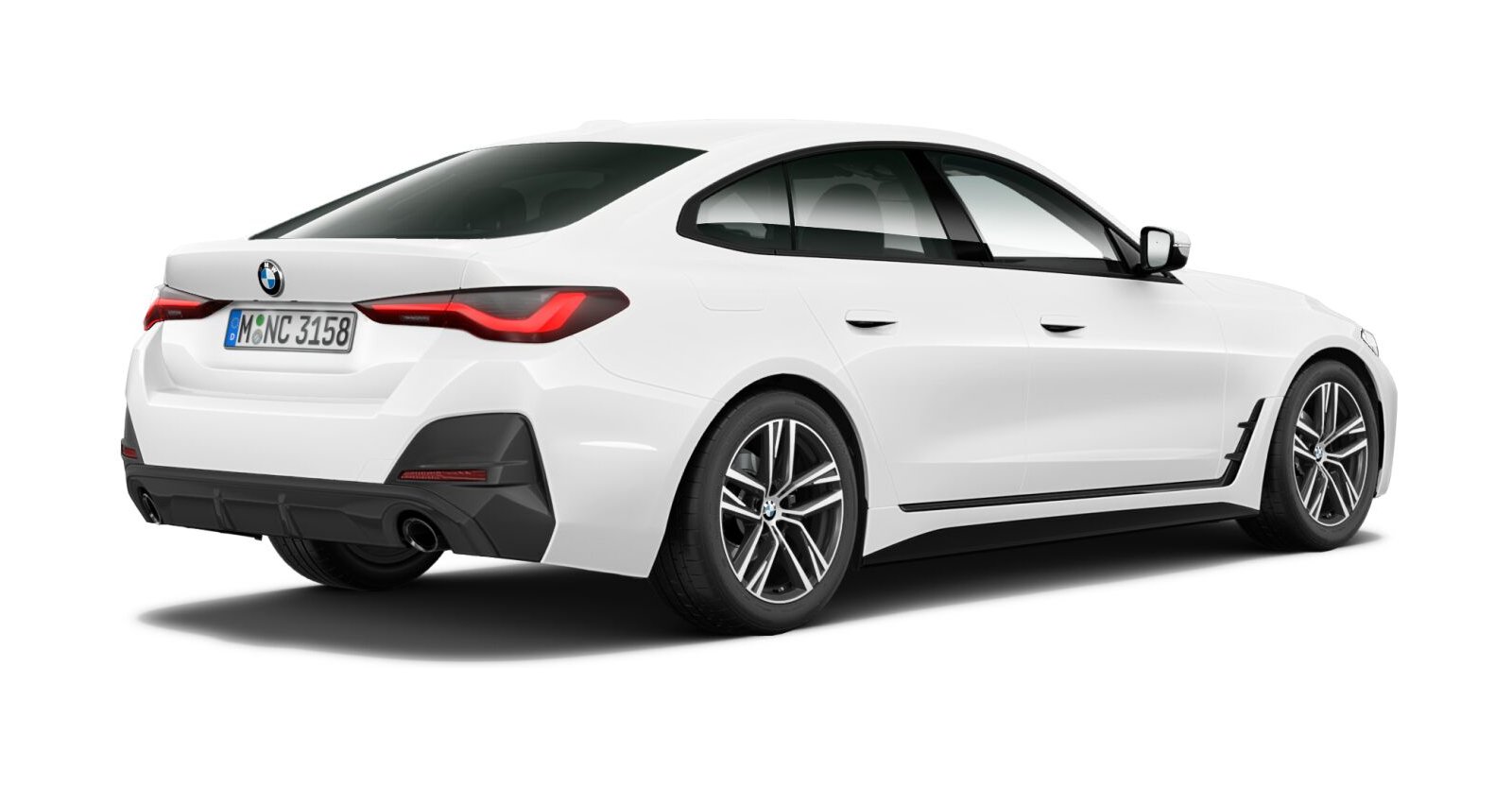 BMW BMW 4er in Weiß von hinten
