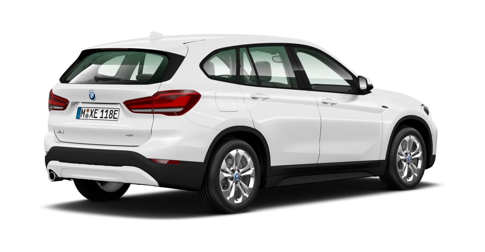 BMW BMW X in Weiß von hinten BMW BMW X in Weiß von hinten