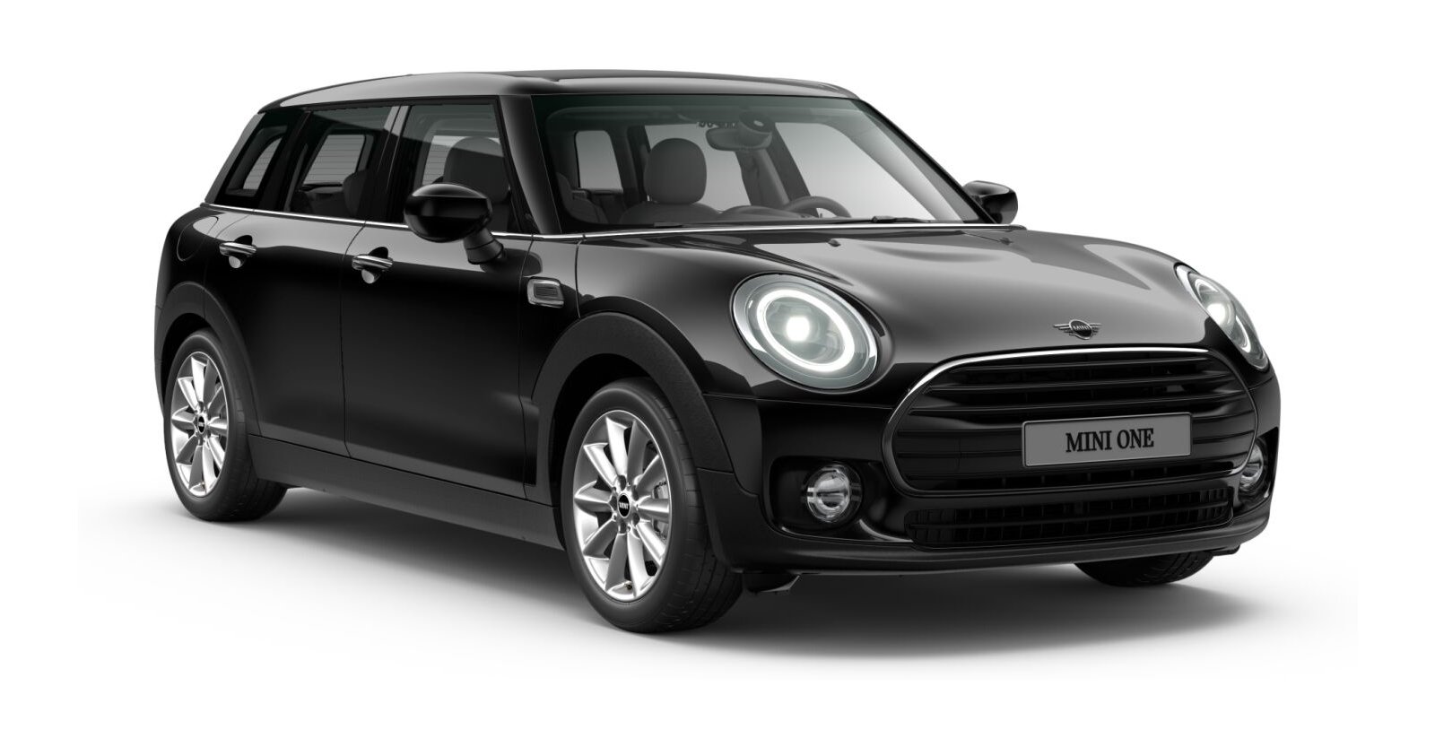 MINI MINI Clubman in Schwarz von vorne MINI MINI Clubman in Schwarz von vorne