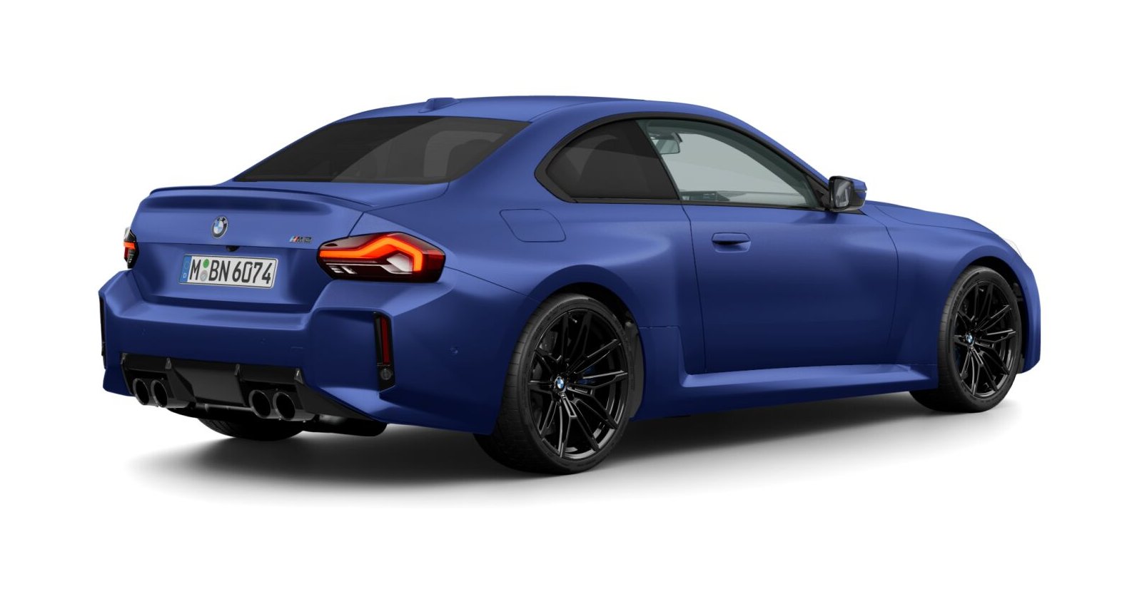 BMW BMW M in Blau von hinten