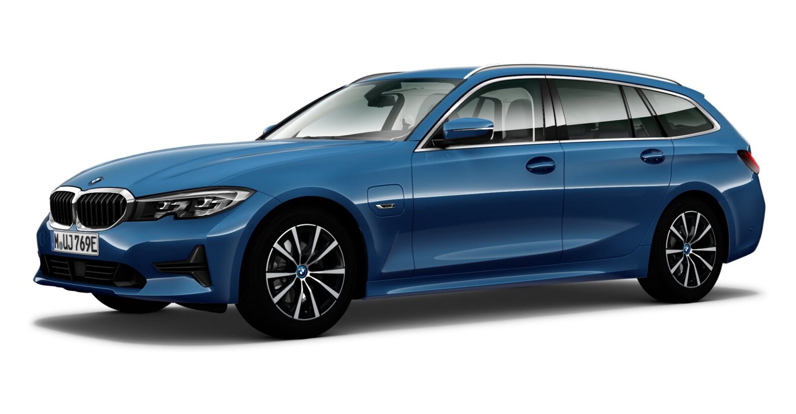 BMW BMW 3er in Blau von vorne BMW BMW 3er in Blau von vorne