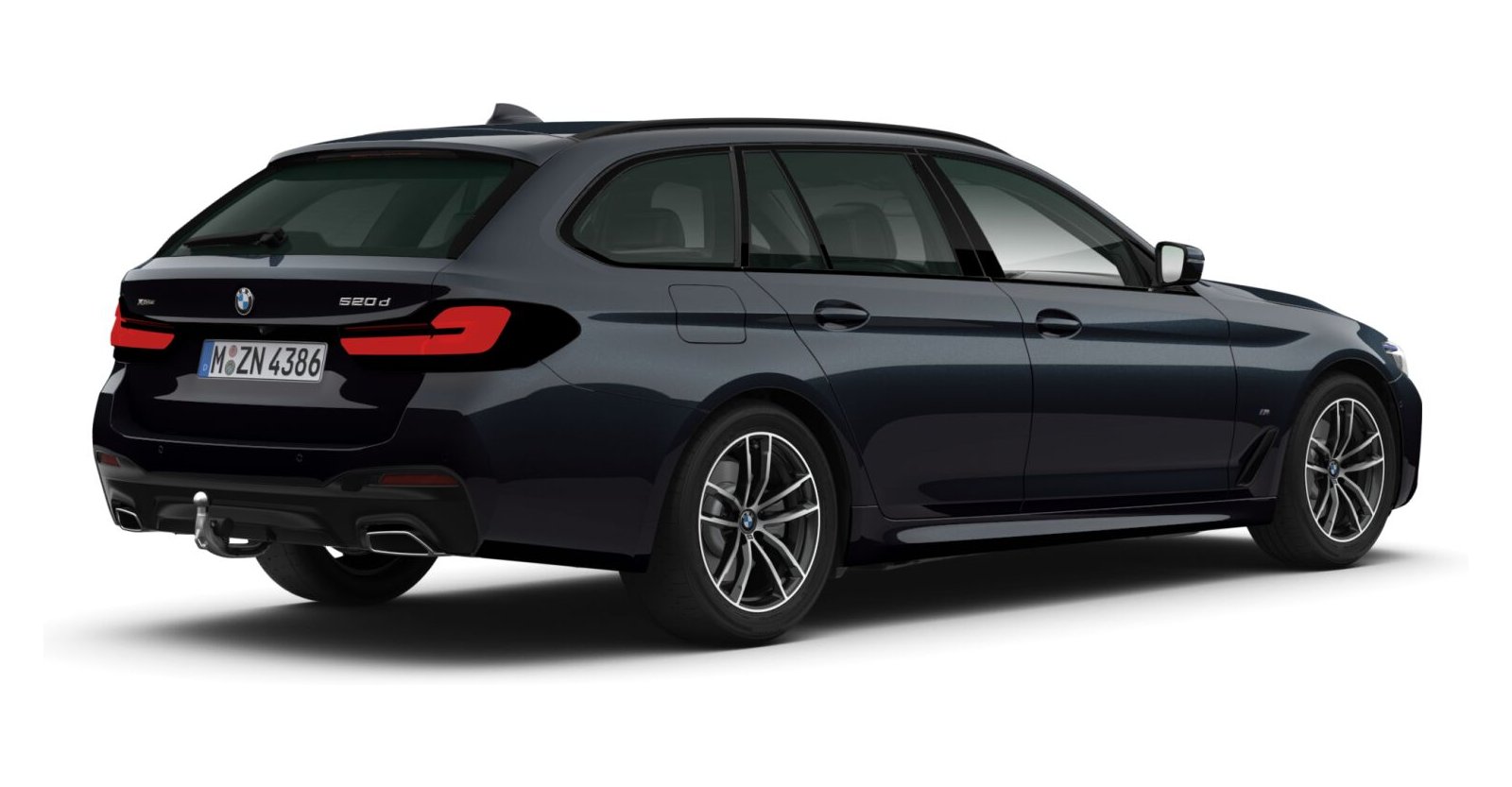 BMW BMW 5er in Schwarz von hinten BMW BMW 5er in Schwarz von hinten