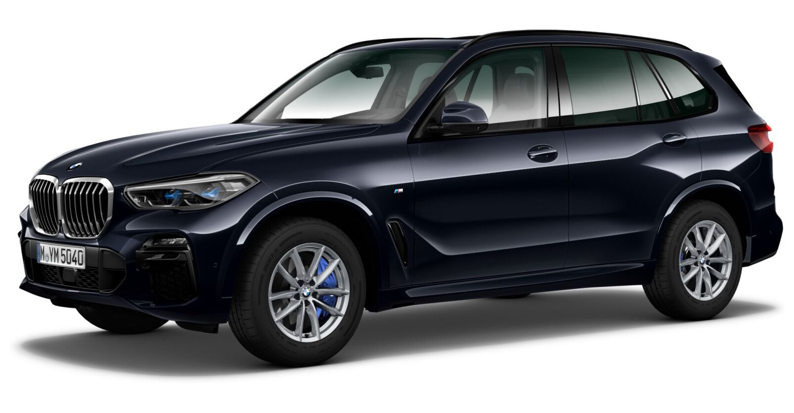 BMW X5 xDrive40i in Schwarz von vorne