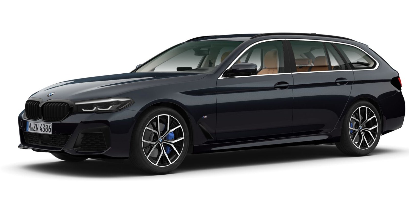 BMW BMW 5er in Schwarz von vorne BMW BMW 5er in Schwarz von vorne