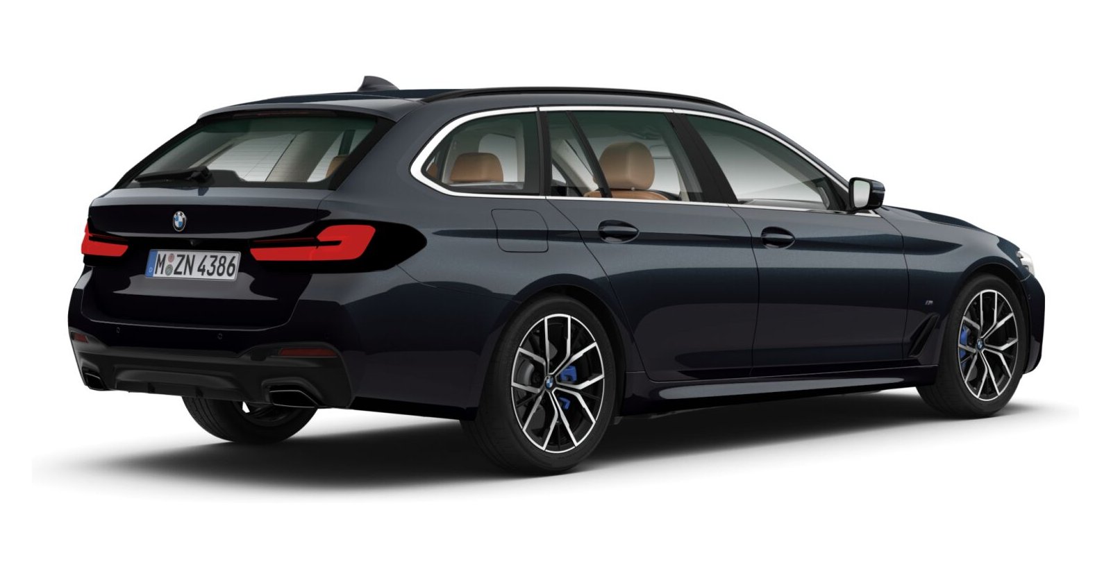 BMW BMW 5er in Schwarz von hinten BMW BMW 5er in Schwarz von hinten