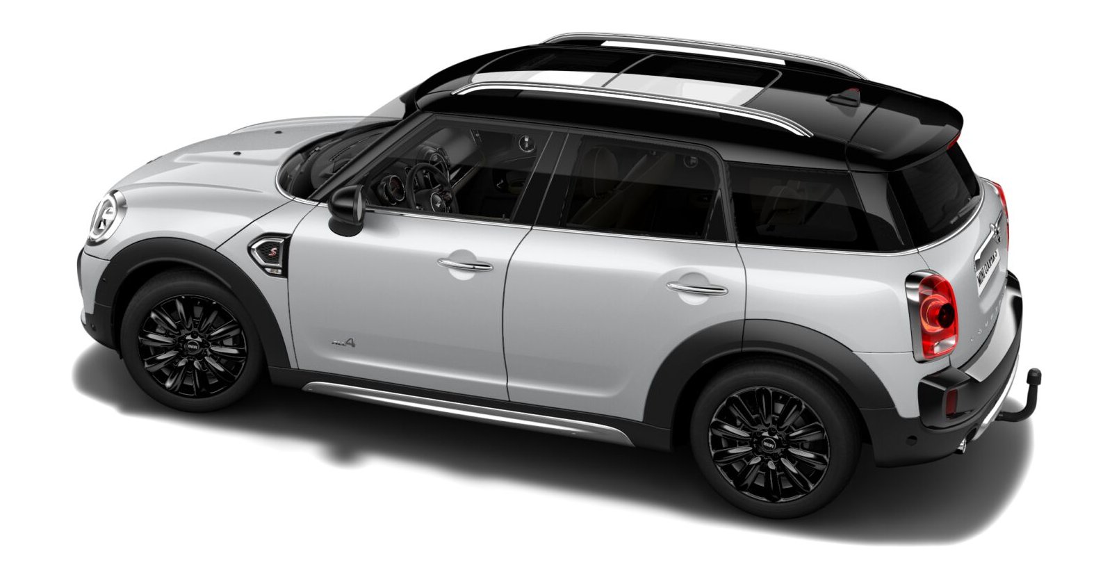 MINI MINI Countryman in Weiß von hinten