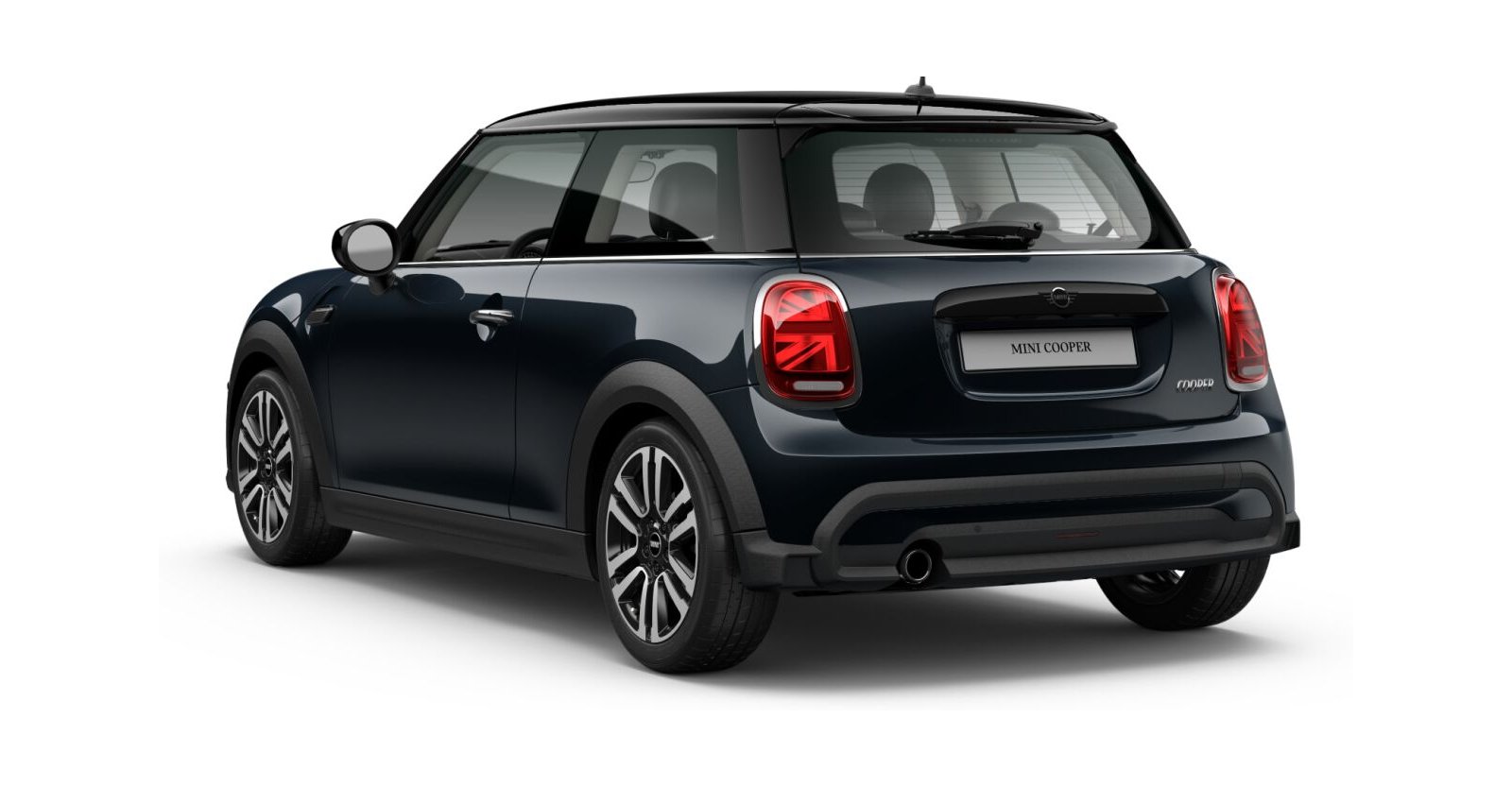 MINI MINI 3-Türer in Schwarz von hinten MINI MINI 3-Türer in Schwarz von hinten