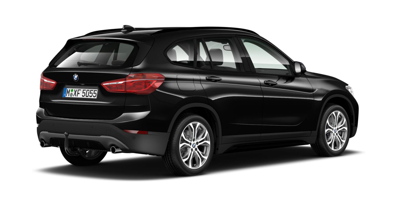 BMW BMW X in Schwarz von hinten BMW BMW X in Schwarz von hinten