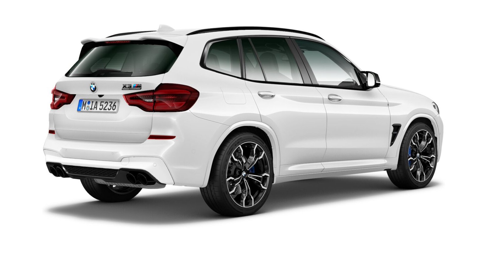 BMW BMW M in Weiß von hinten BMW BMW M in Weiß von hinten