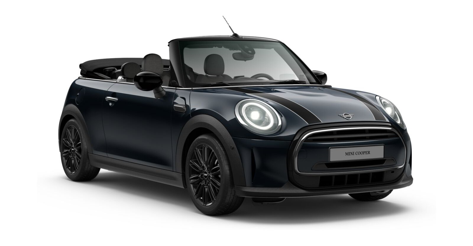 MINI MINI Cabrio in Schwarz von vorne