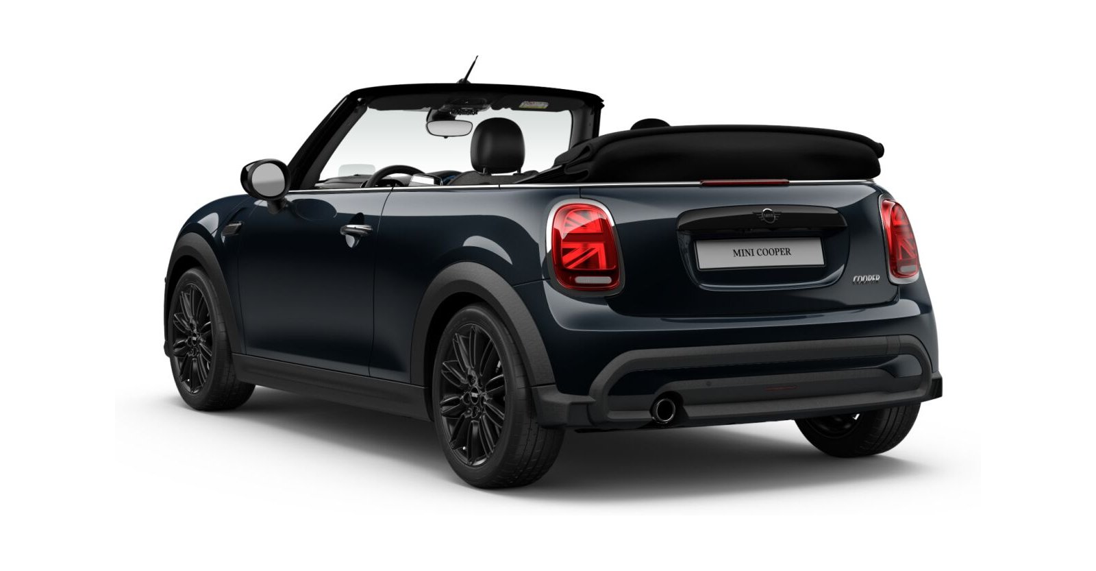 MINI MINI Cabrio in Schwarz von hinten