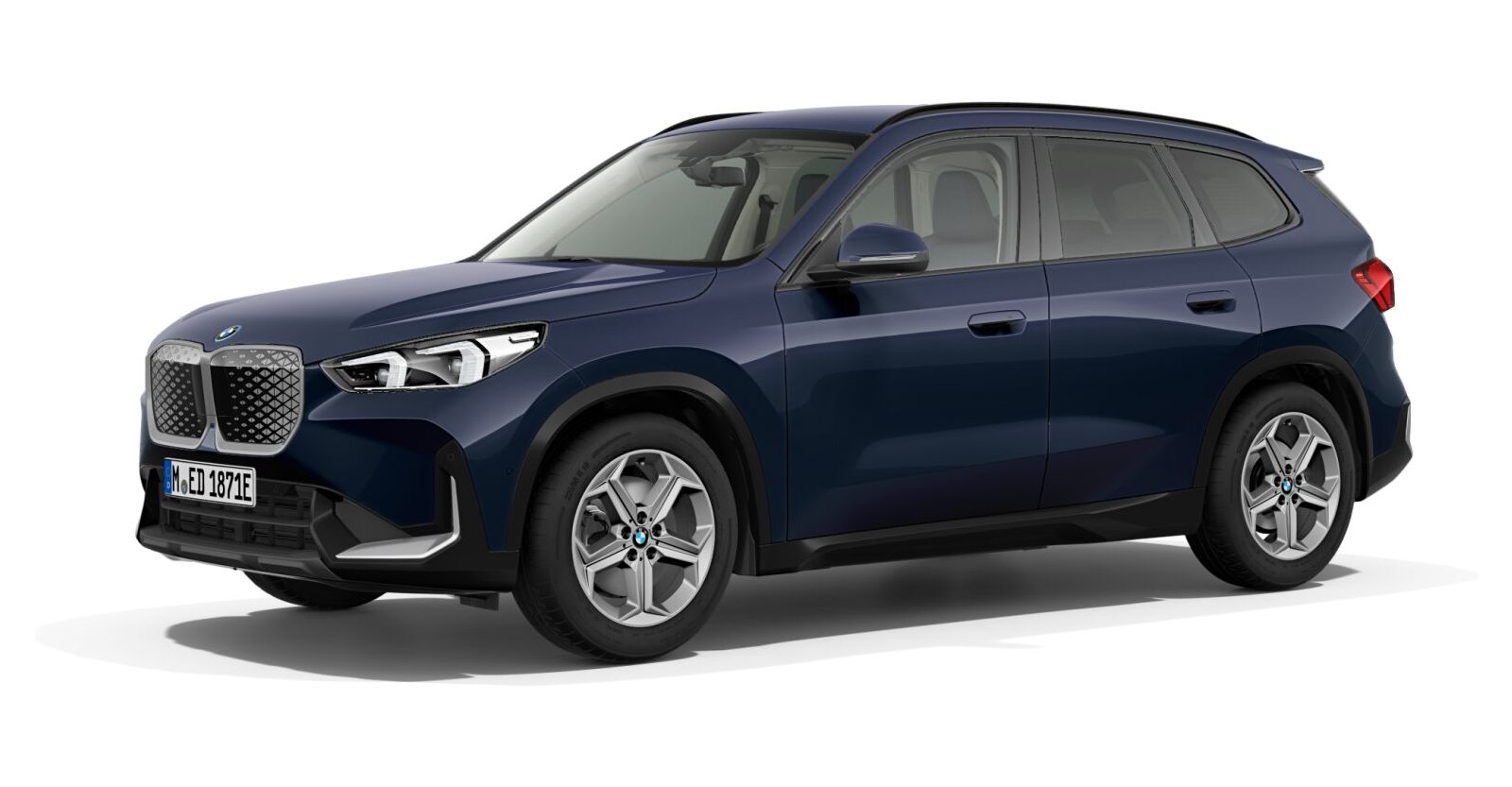 BMW BMW I in Blau von vorne