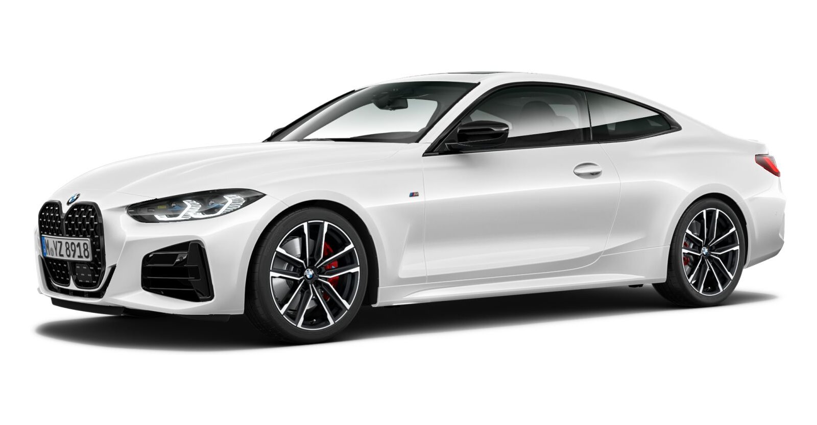 BMW BMW 4er in Weiß von vorne BMW BMW 4er in Weiß von vorne