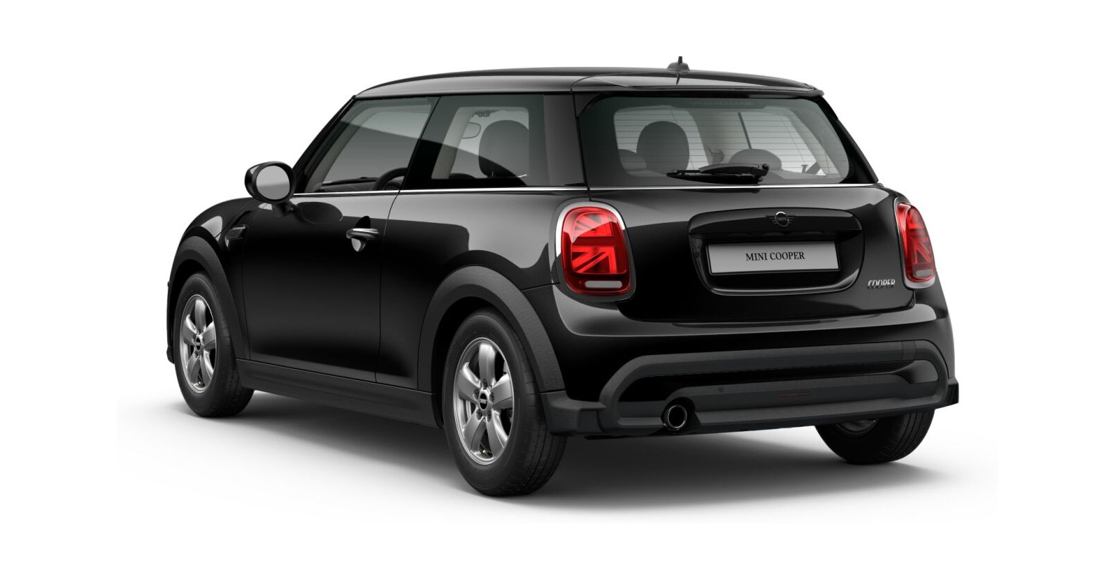 MINI MINI 3-Türer in Schwarz von hinten